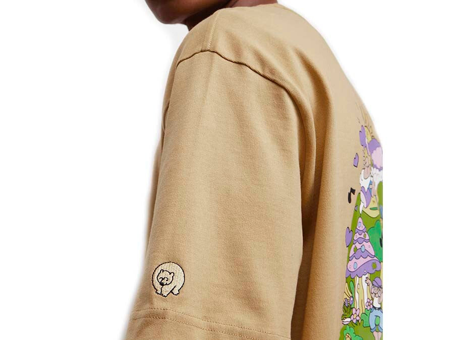 CAMISETA TNF MOUNTAIN CLEANUP OVERSIZED TEE KHAKI