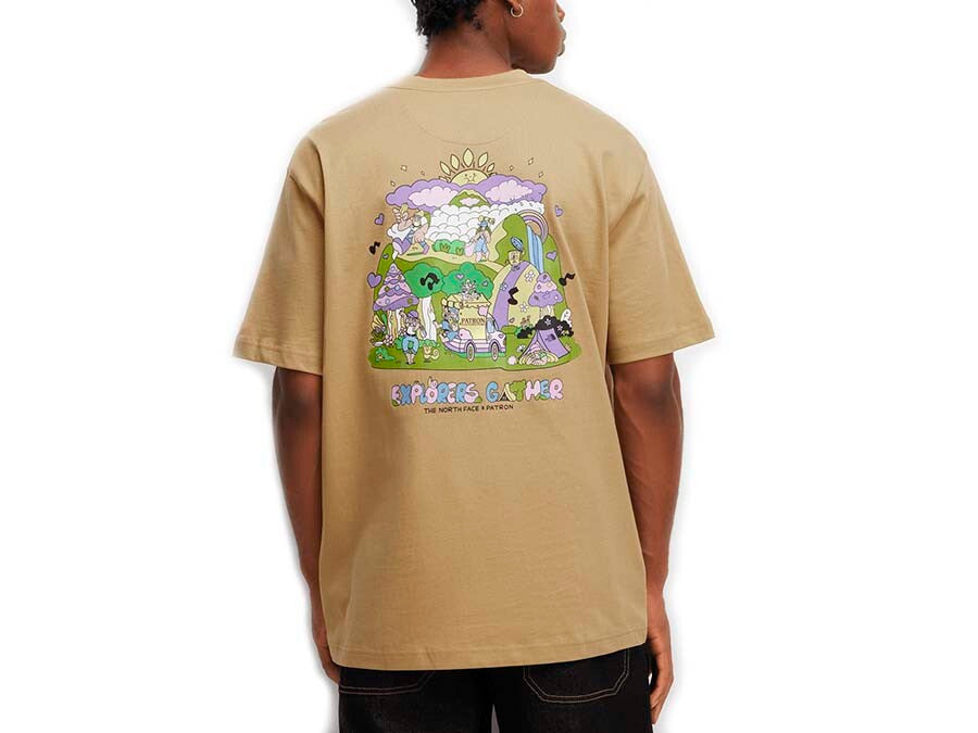 CAMISETA TNF MOUNTAIN CLEANUP OVERSIZED TEE KHAKI