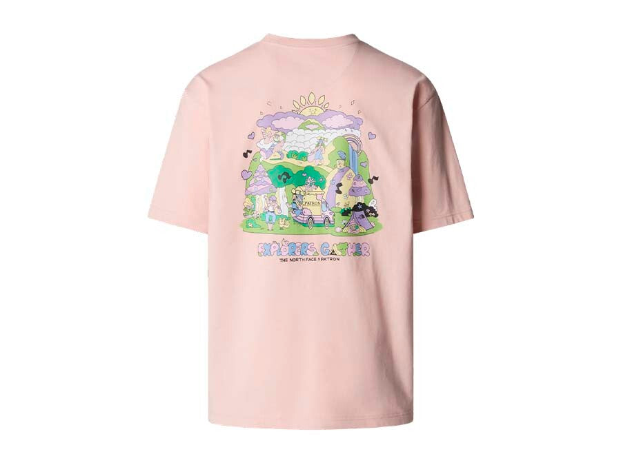 CAMISETA TNF MOUNTAIN CLEANUP OVERSIZED TEE PINK M