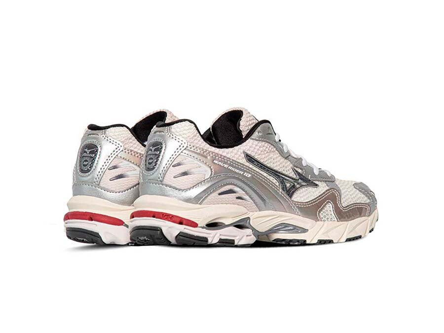 MIZUNO WAVE RIDER 10 S MIZUNO SNOW WHITE BLACK