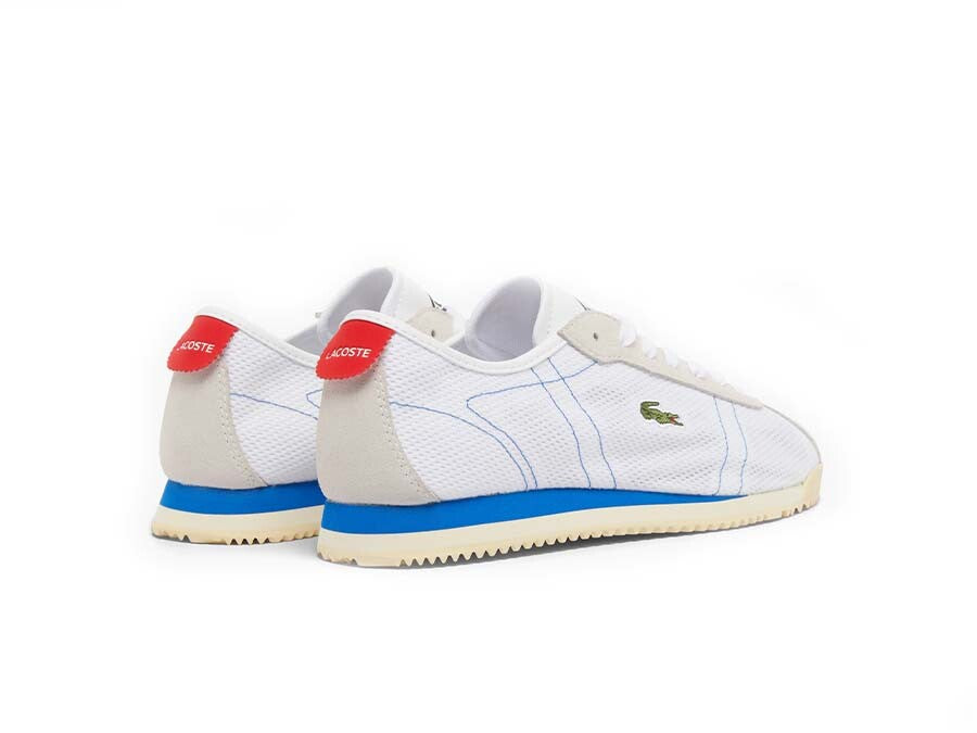 LACOSTE CLUB-LOW SNEAKERS WHITE RED BLUE