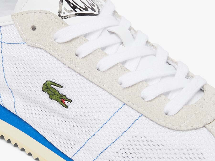 LACOSTE CLUB-LOW SNEAKERS WHITE RED BLUE