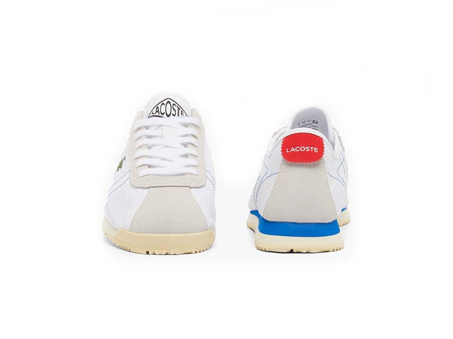 LACOSTE CLUB-LOW SNEAKERS WHITE RED BLUE