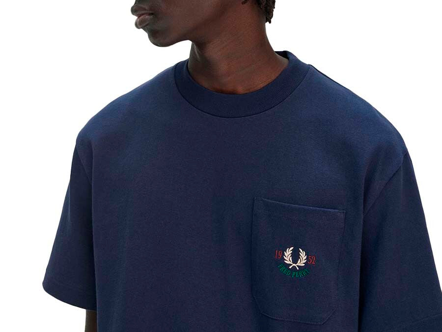 CAMISETA FRED PERRY RELAXED 1952 T-SHIRT TENNIS BLUE