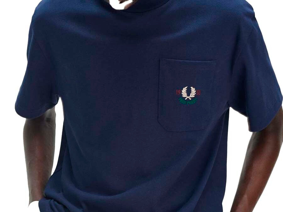 CAMISETA FRED PERRY RELAXED 1952 T-SHIRT TENNIS BLUE