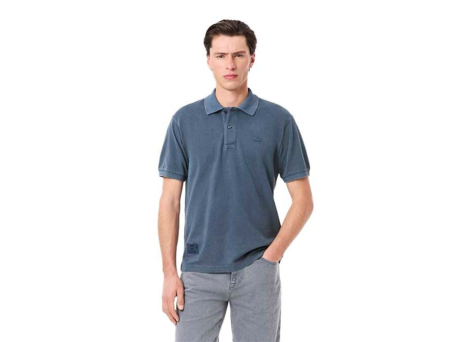 POLO LACOSTE SHORT SLEEVED RIBBED COLLAR
