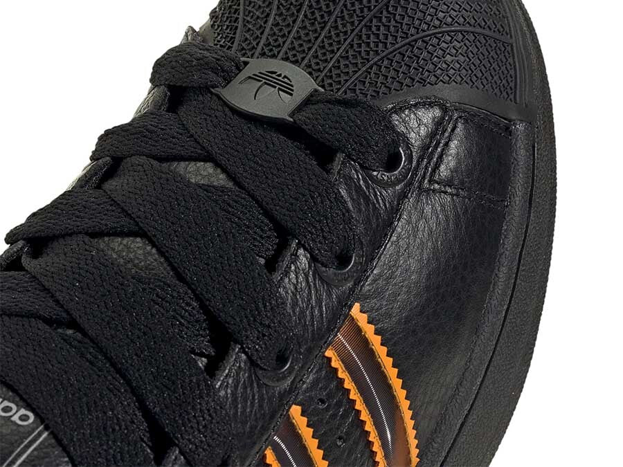 ADIDAS SUPERSTAR II W BLACK ORANGE