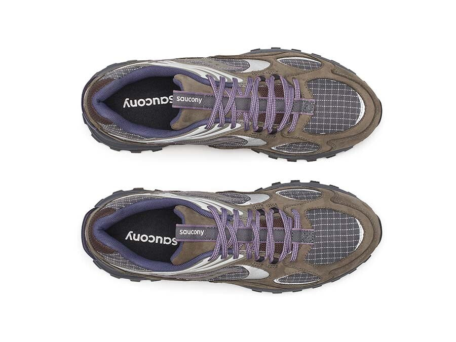 SAUCONY GRID AURA X - DARK GREY MUD WINTER TECH