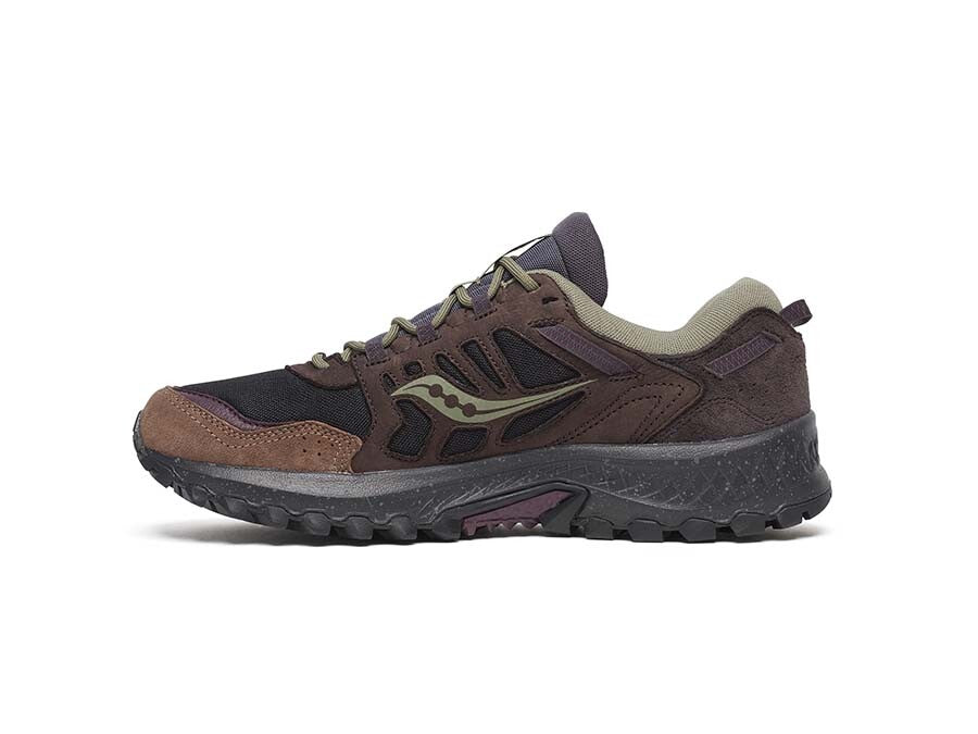 SAUCONY GRID PEAK - BLACK WINE