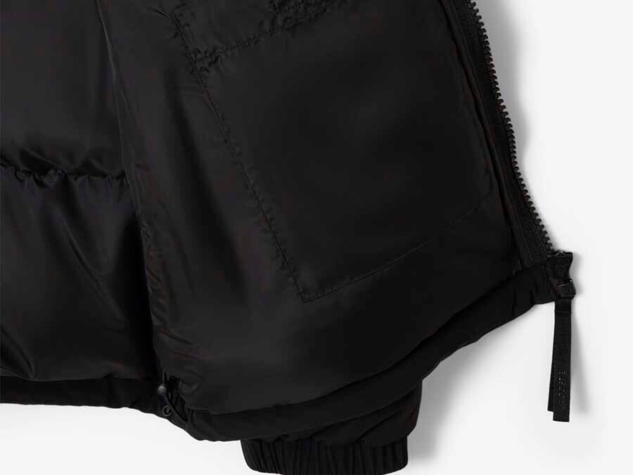 ABRIGO LACOSTE PACKABLE HOOD DOWN JACKET BLACK