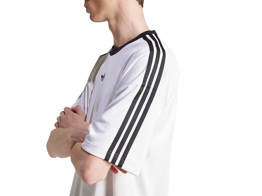 CAMISETA ADIDAS JACQUARD JERSEY BLANCO NEGRO