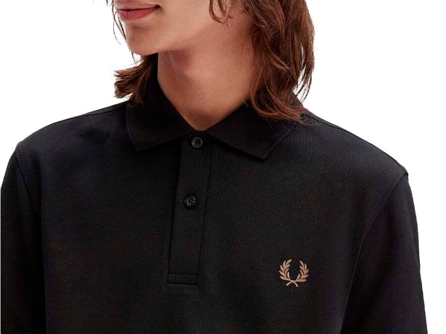 POLO THE FRED PERRY SHIRT  BLACK SHADED STONE