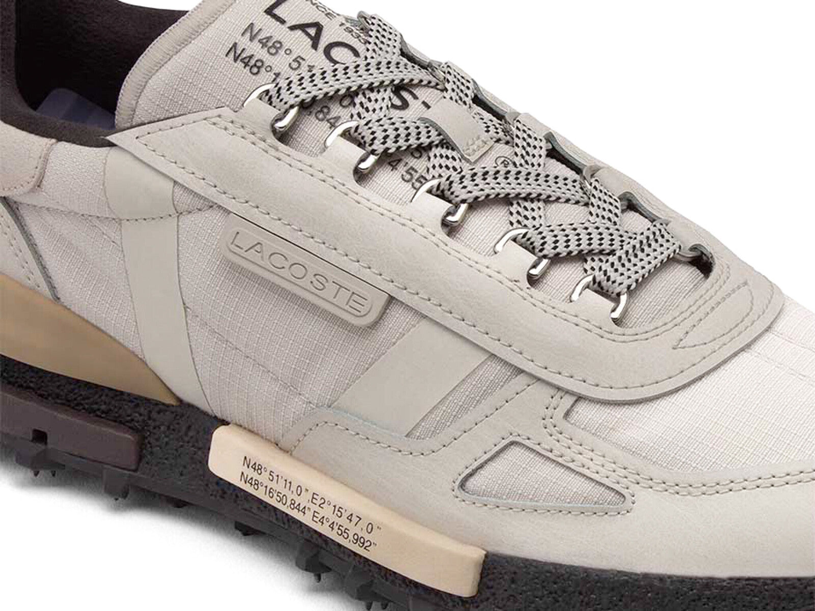 LACOSTE ELITE ACTIVE ACTIVE OFF WHITE DARK GREY