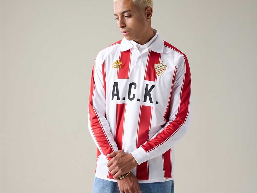 CAMISETA KAPPA AUTHENTIC ODEN WHITE - RED RACING -