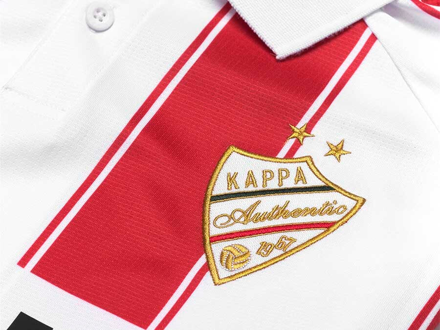 CAMISETA KAPPA AUTHENTIC ODEN WHITE - RED RACING -