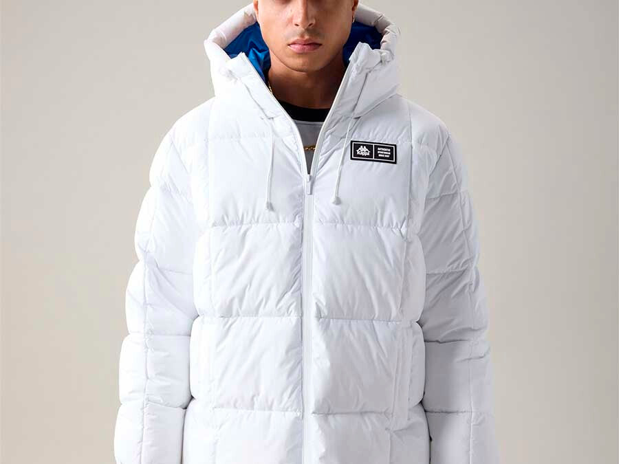 PUFFER KAPPA AUTHENTIC OLMY WHITE-BLUE SEA