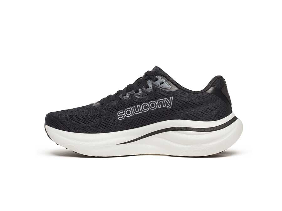 SAUCONY RIDE 19 BLACK SILVER