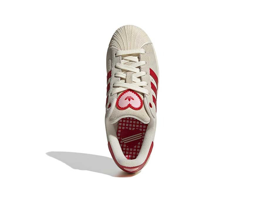 ADIDAS SUPERSTAR II W GREY RED SAN VALENTIN