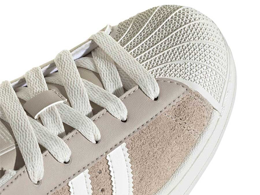 adidas gazelle silver green womens adidas Superstar Ii W Beige White - KI1455 - Sneakers Mujer