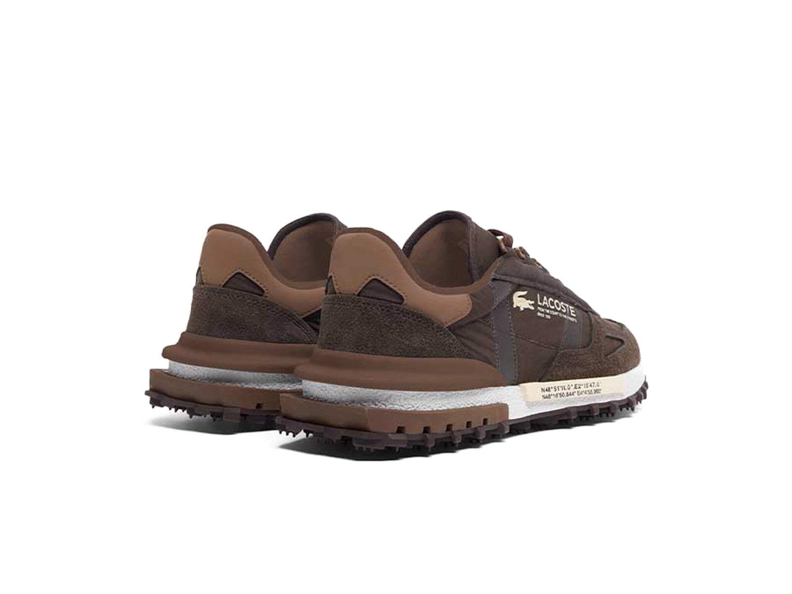 LACOSTE MEN ELITE ACTIVE SNEAKERS DARK BROWN