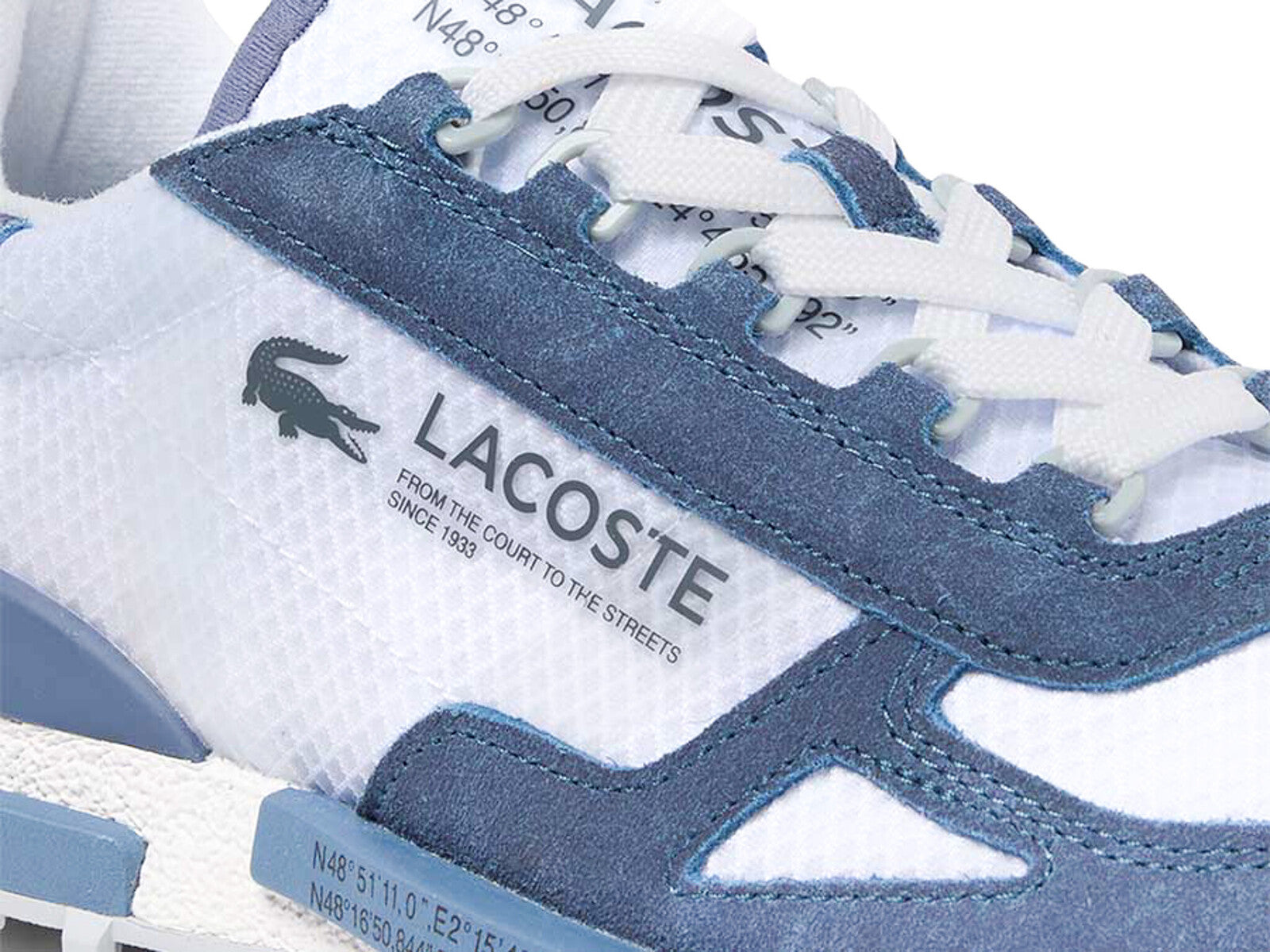 LACOSTE MEN ELITE ACTIVE SNEAKERS INDIGO PACK WHIT
