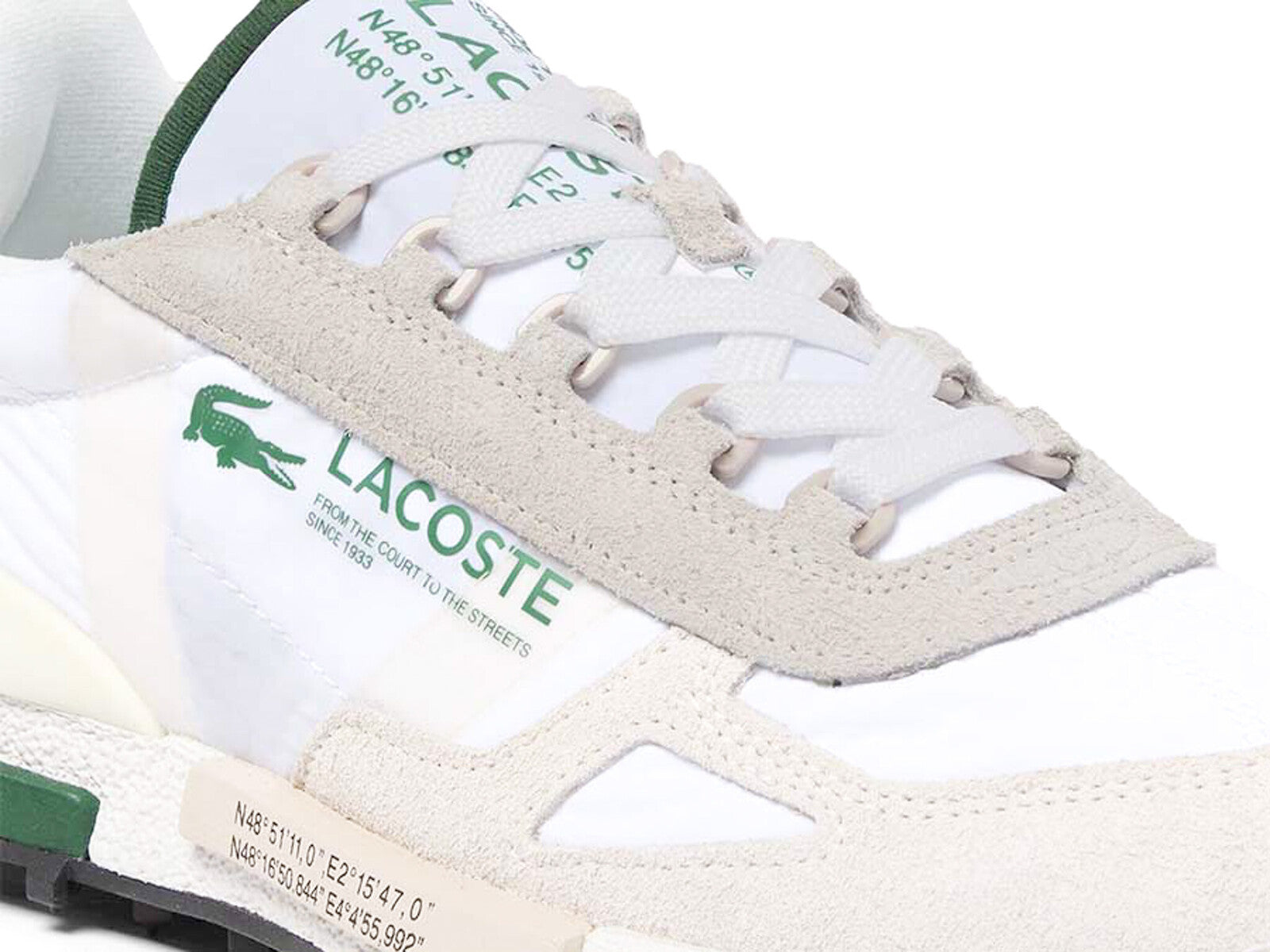 LACOSTE MEN ELITE ACTIVE SNEAKERS WHITE WHITE