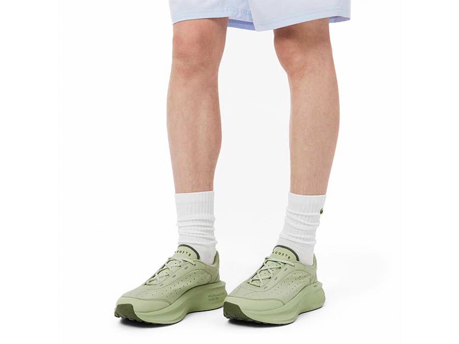 LACOSTE MEN NEO RUN ACTIVE SNEAKERS LIGHT KHAKI