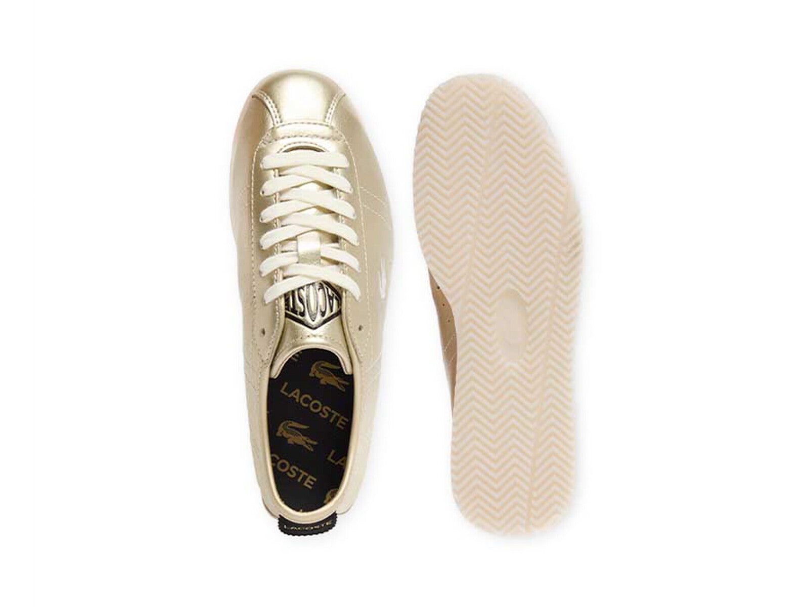 LACOSTE WOMEN CLUB-LOW SNEAKERS LIQUID GOLD GOLD O