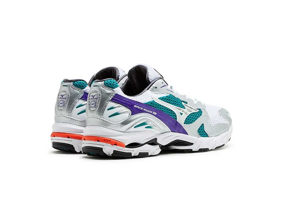 MIZUNO WAVE RIDER 10 WHITE SILVER