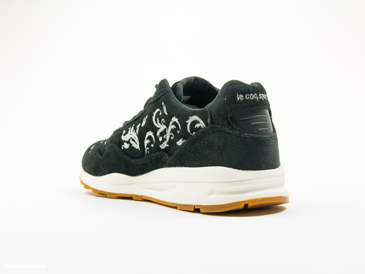 LE COQ SPORTIF LCS R900 W EMBROIDERY BLACK SILVER