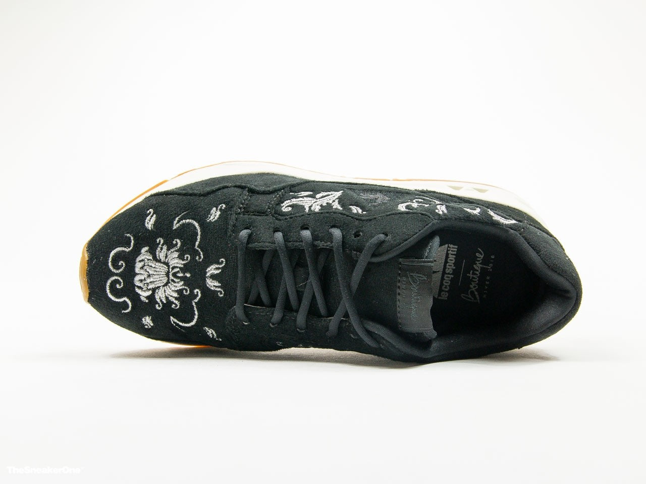 LE COQ SPORTIF LCS R900 W EMBROIDERY BLACK SILVER
