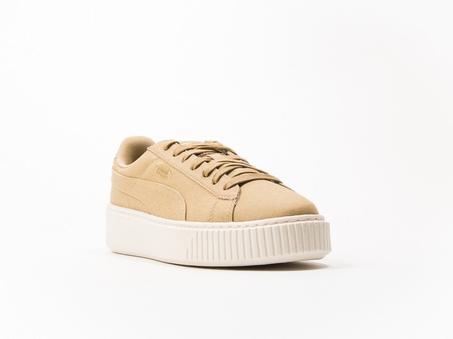 Puma Basket Platform CV Oatmeal Gold