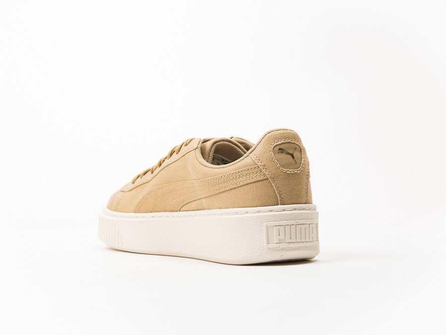 Puma Basket Platform CV Oatmeal Gold