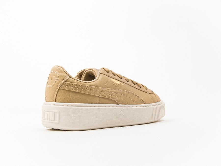 Puma Basket Platform CV Oatmeal Gold