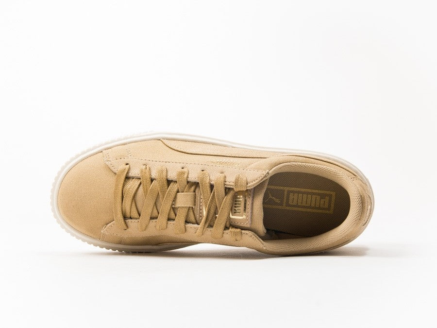Puma Basket Platform CV Oatmeal Gold