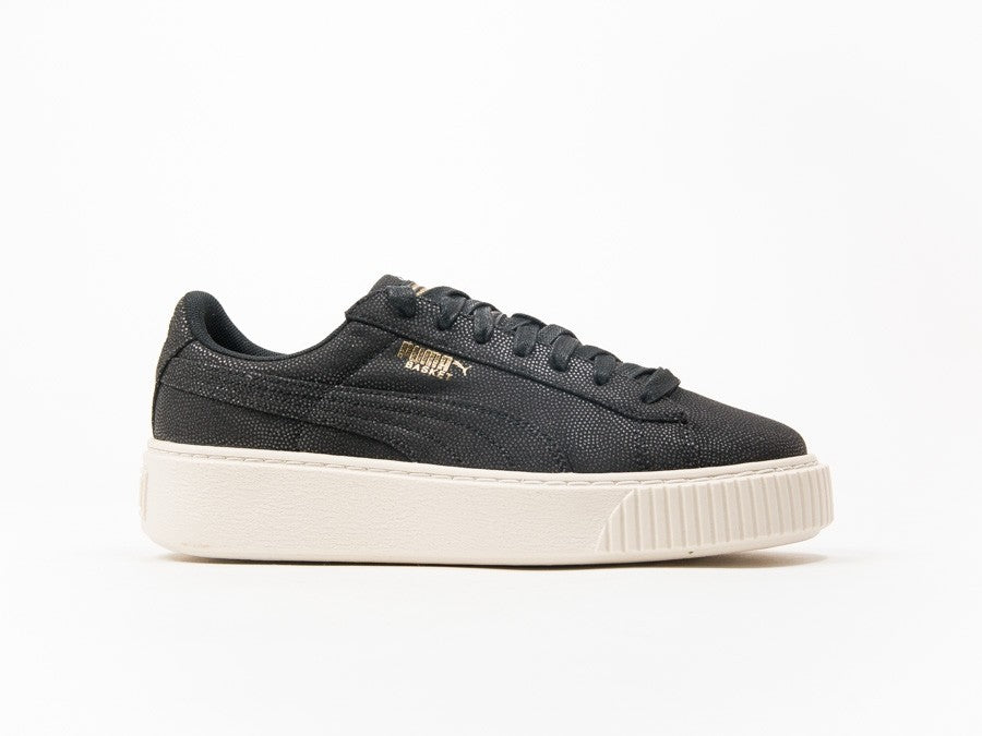 PUMA BASKET PLATFORM CV BLACK-GOLD-WHISP