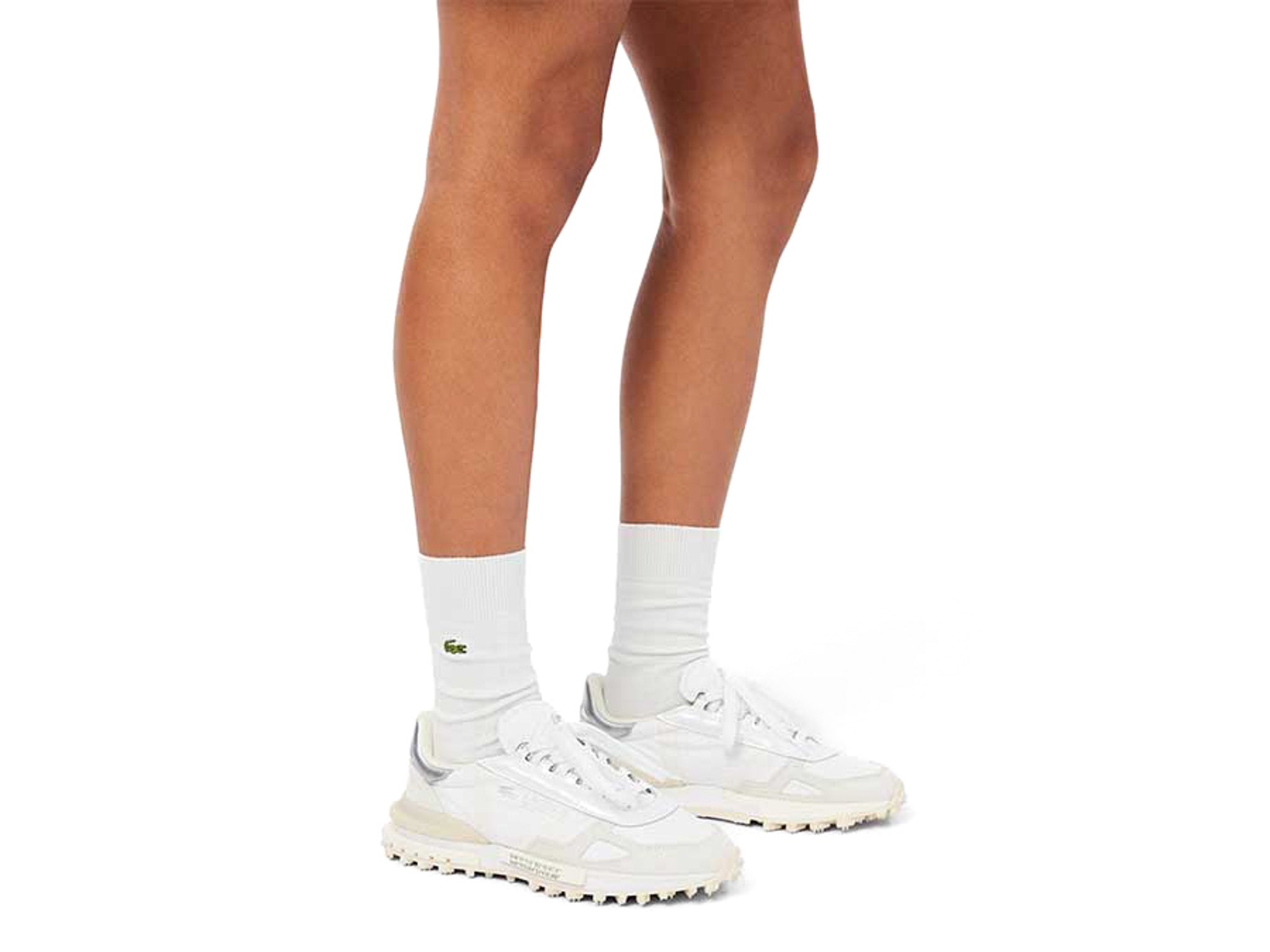 Lacoste Elite Active Silver Cream Pack White