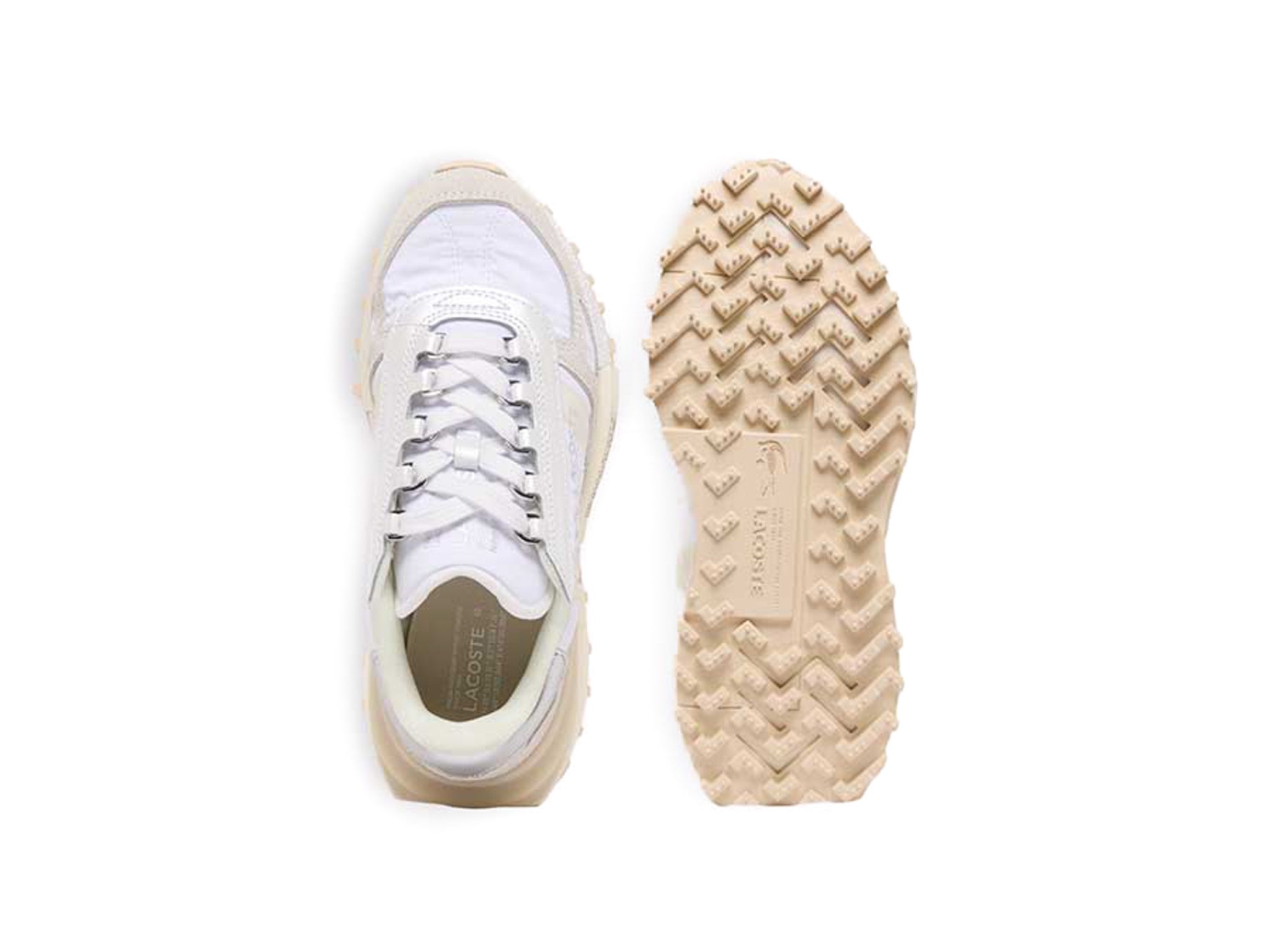 Lacoste Elite Active Silver Cream Pack White