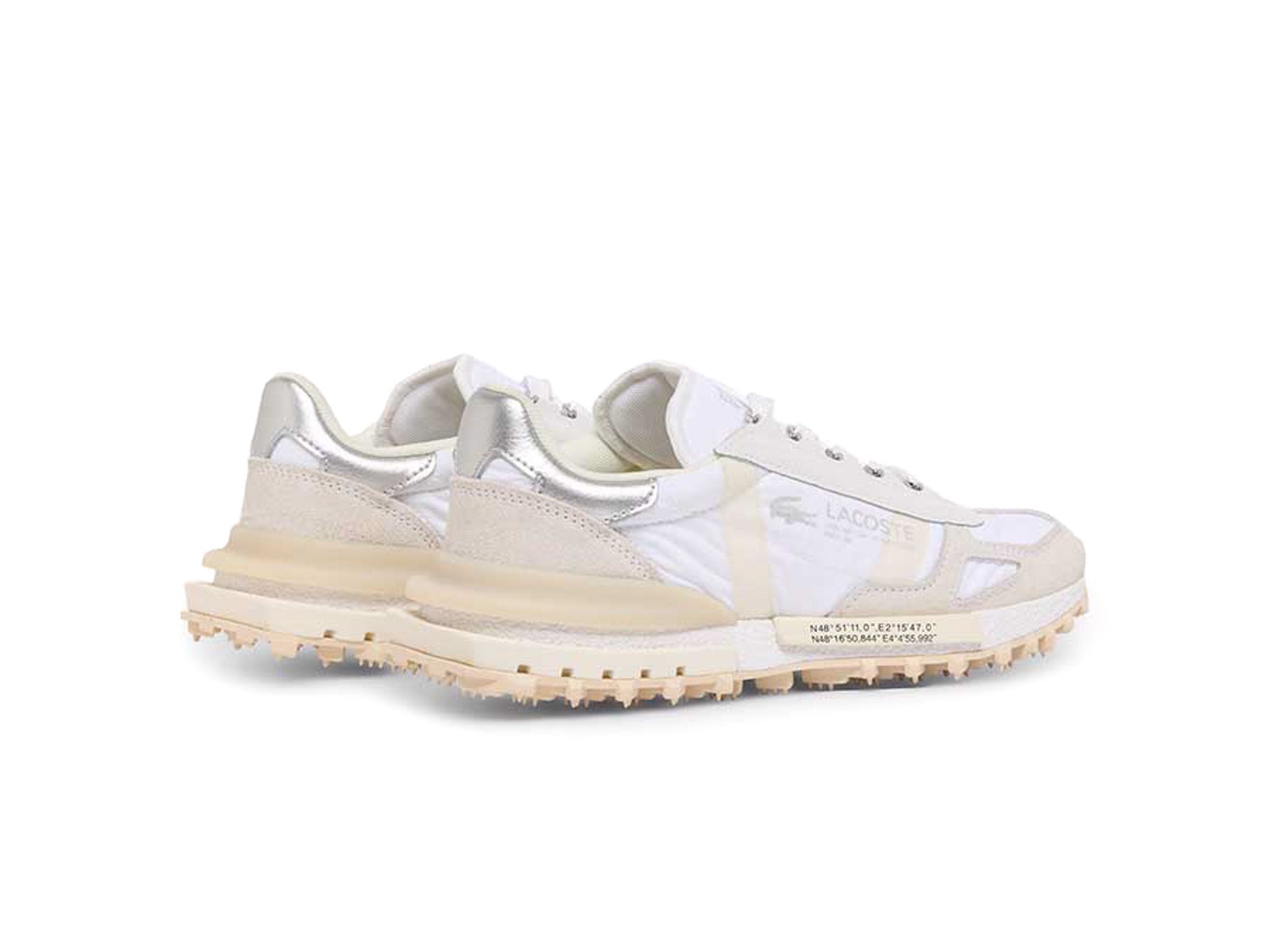 Lacoste Elite Active Silver Cream Pack White