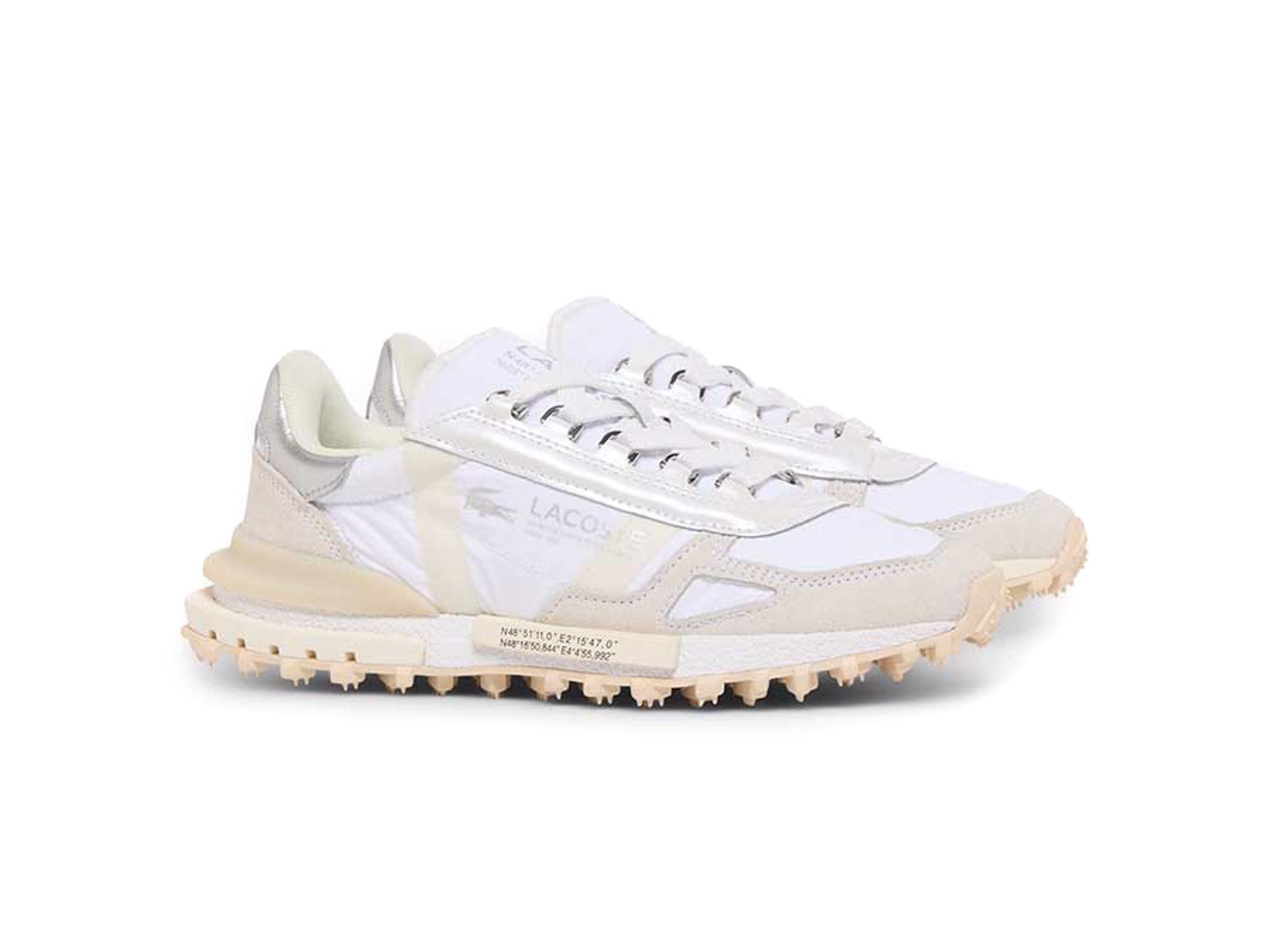 Lacoste Elite Active Silver Cream Pack White