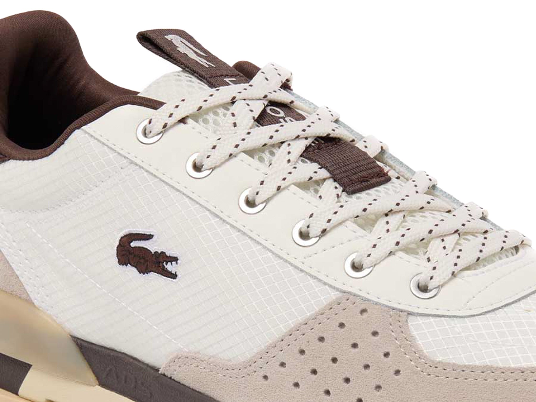 Lacoste Slam Break Off White Brown