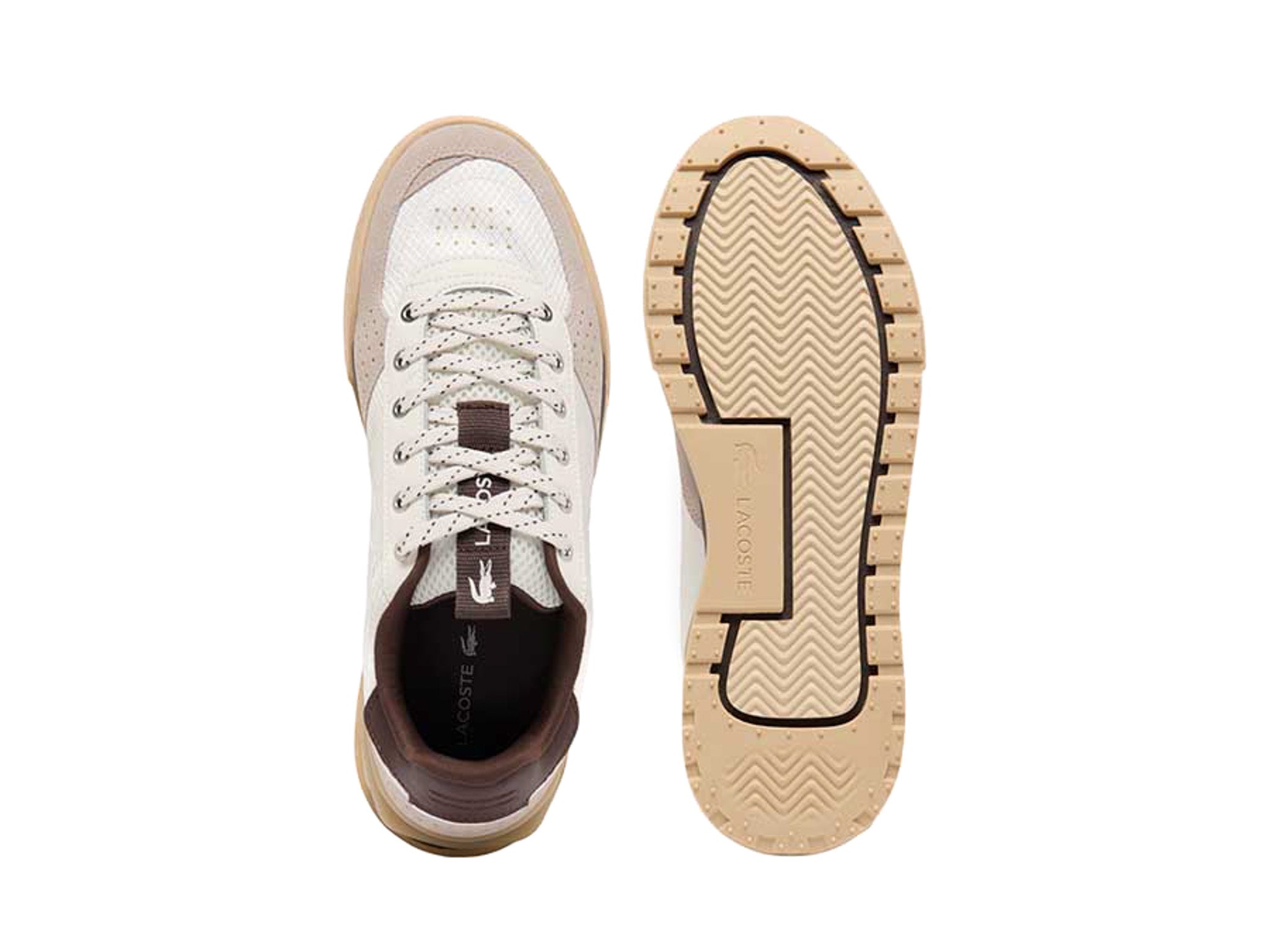 Lacoste Slam Break Off White Brown