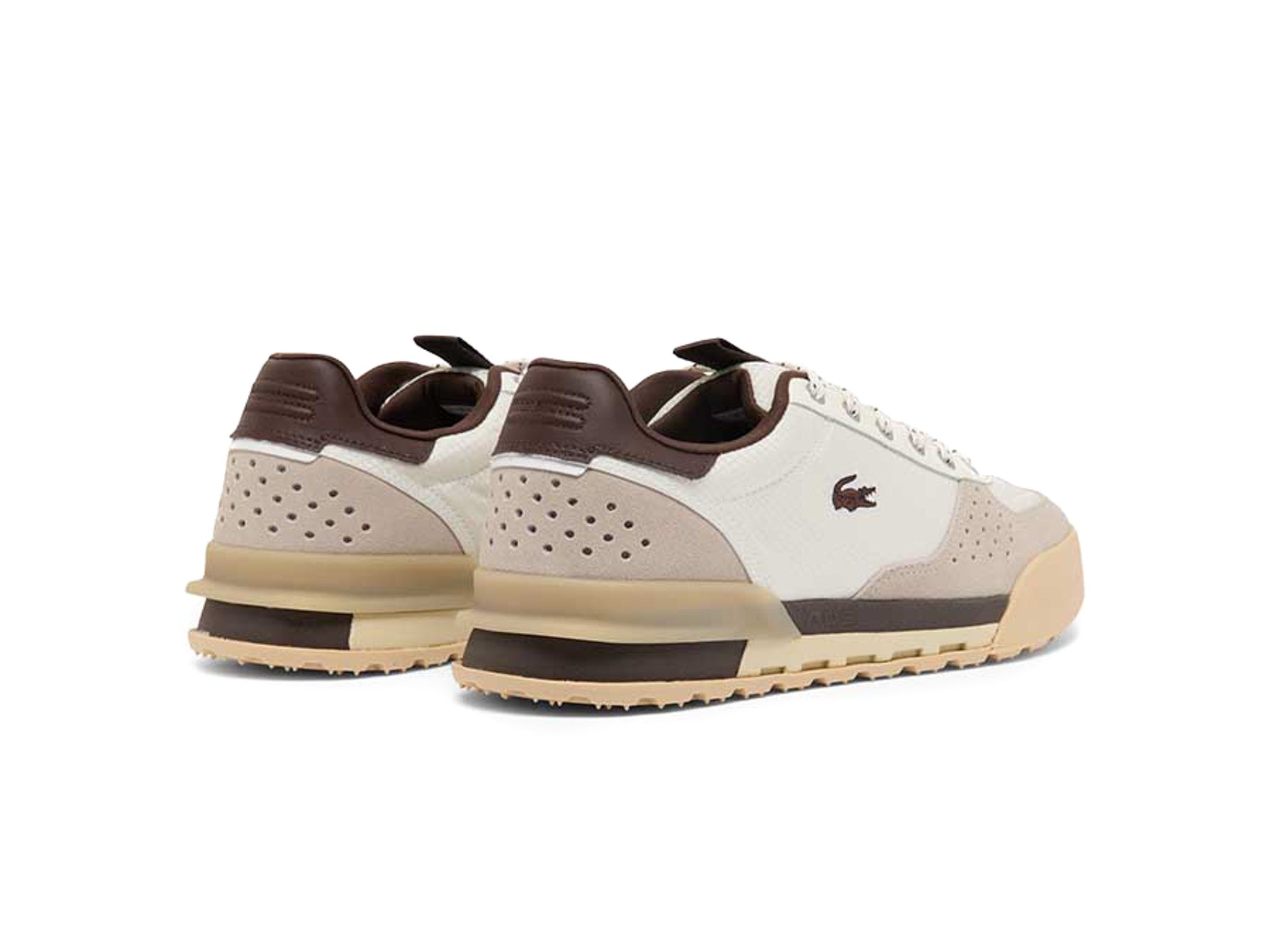 Lacoste Slam Break Off White Brown