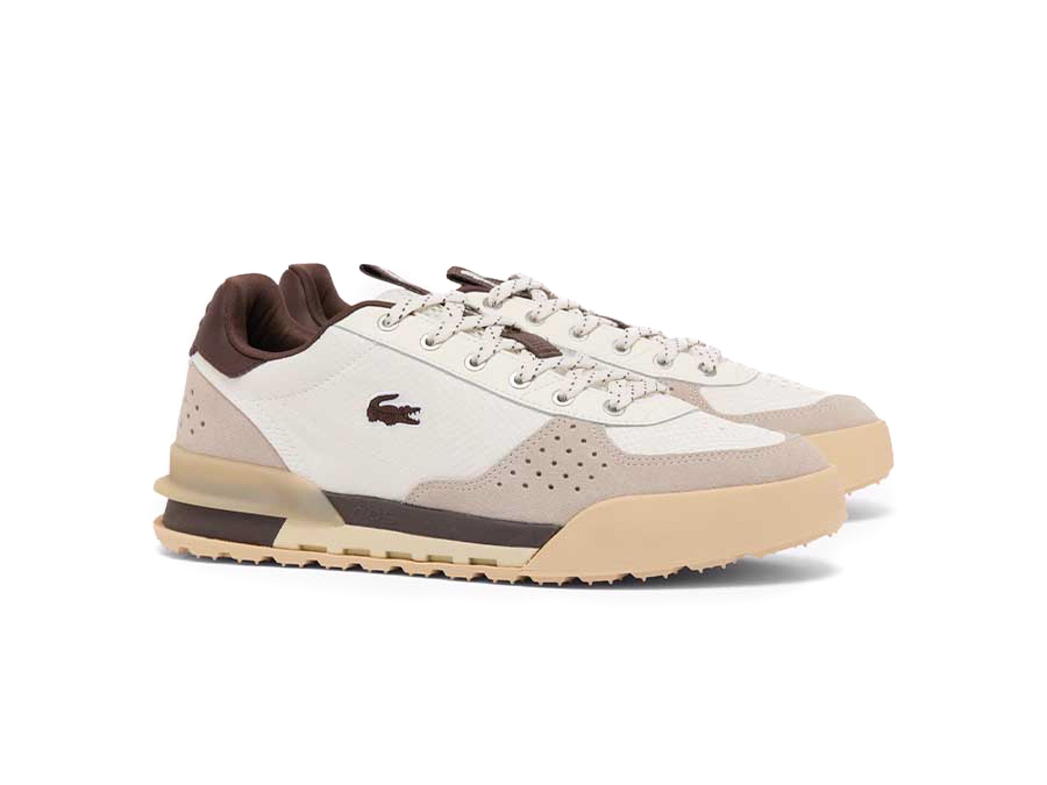 Lacoste Slam Break Off White Brown
