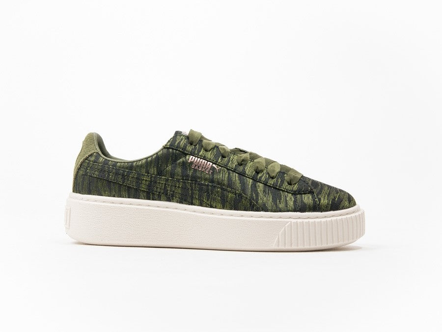 PUMA BASKET PLATFORM VR WN'S OLIVE NIGHT-