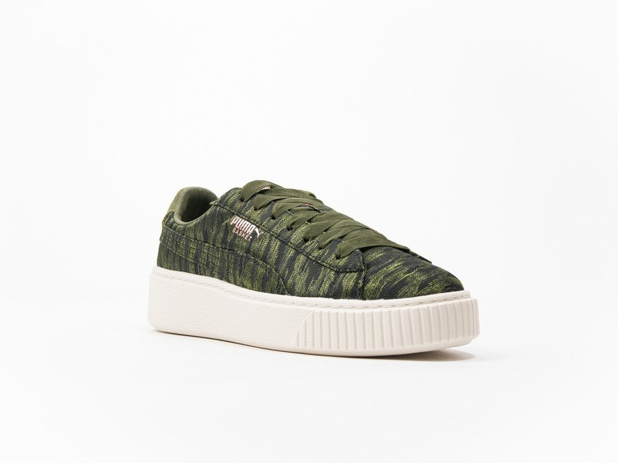 PUMA BASKET PLATFORM VR WN'S OLIVE NIGHT-