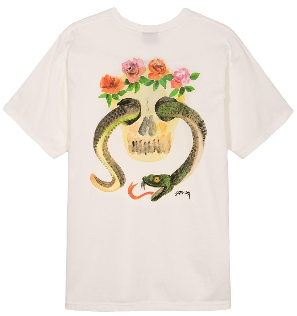 STUSSY CALAVERA PIG DYED PKT TEE BLACK