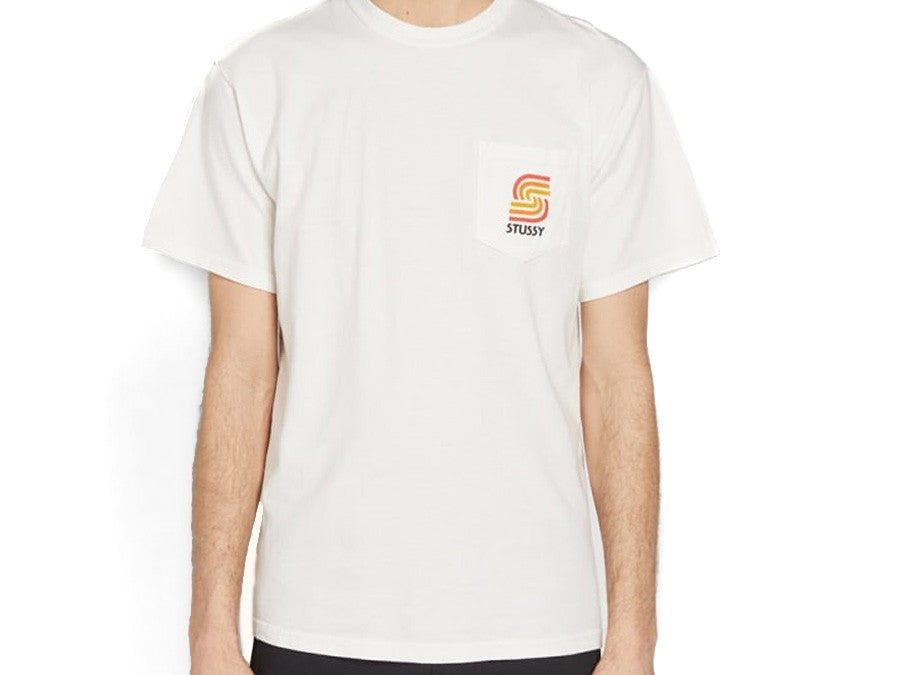 STUSSY S BLEND PIG. DYED PKT TEE NATURAL