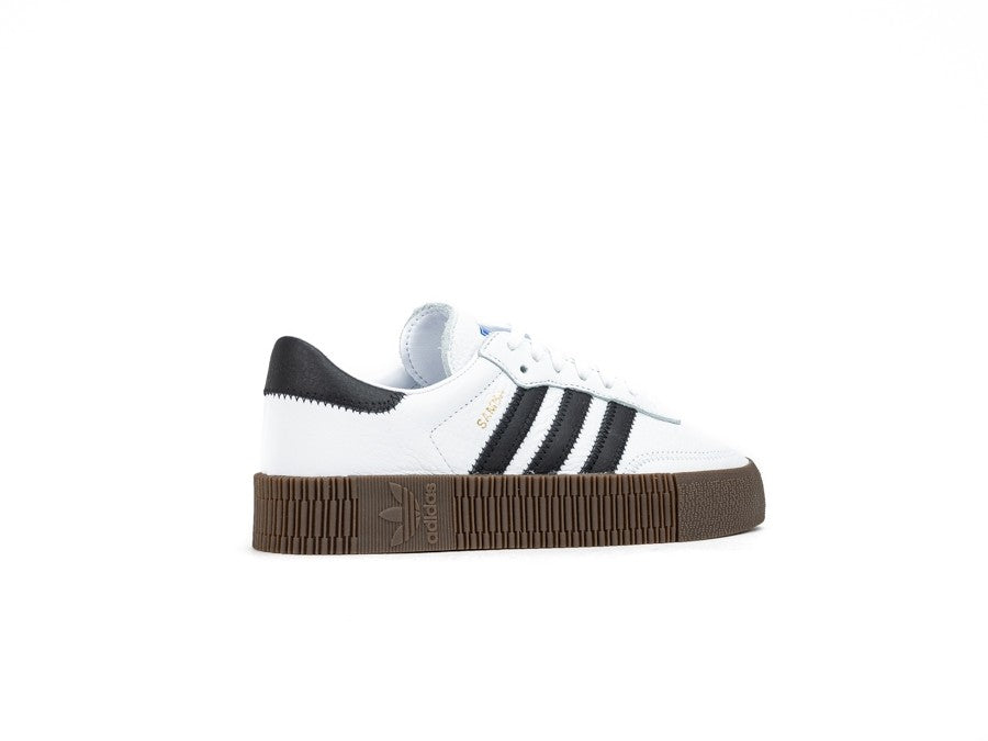 ADIDAS SAMBA ROSE W BLANCA BANDAS NEGRAS