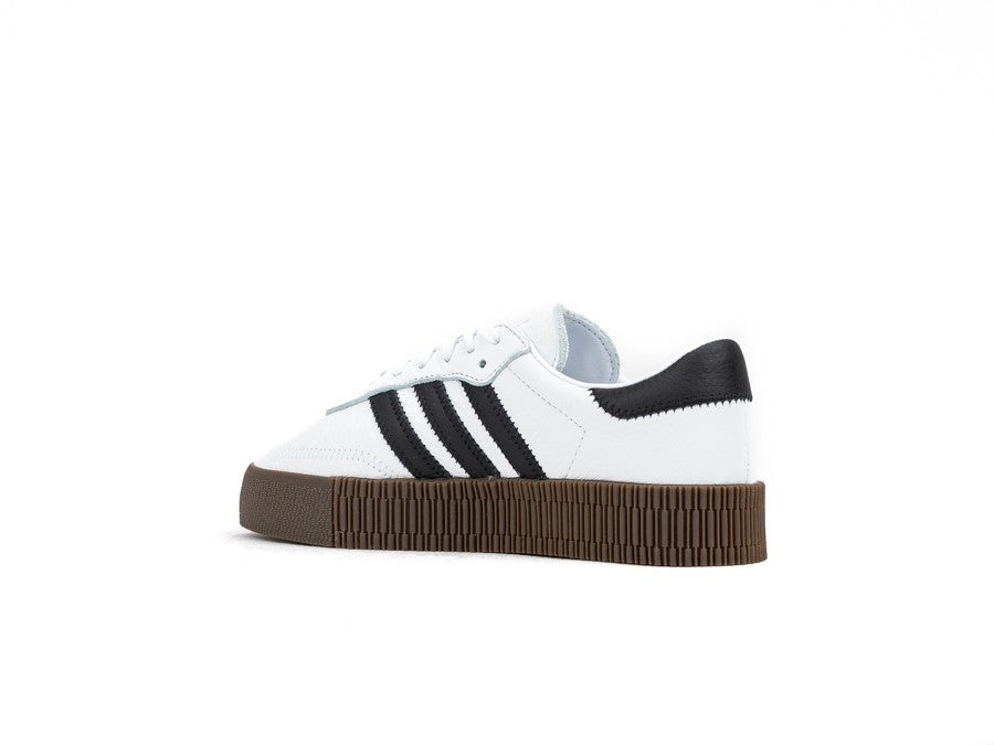 ADIDAS SAMBA ROSE W BLANCA BANDAS NEGRAS